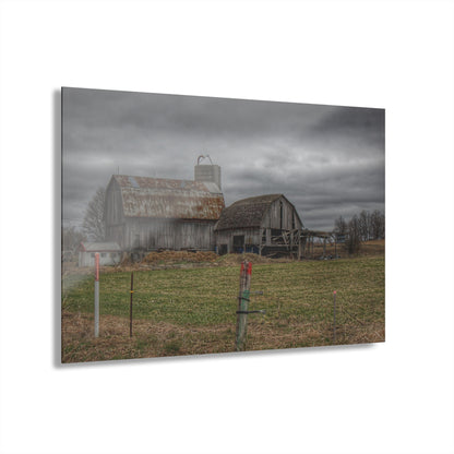 U R There Photography Dodge Road Grey II Rustic Farmhouse Acrylic Wall Print