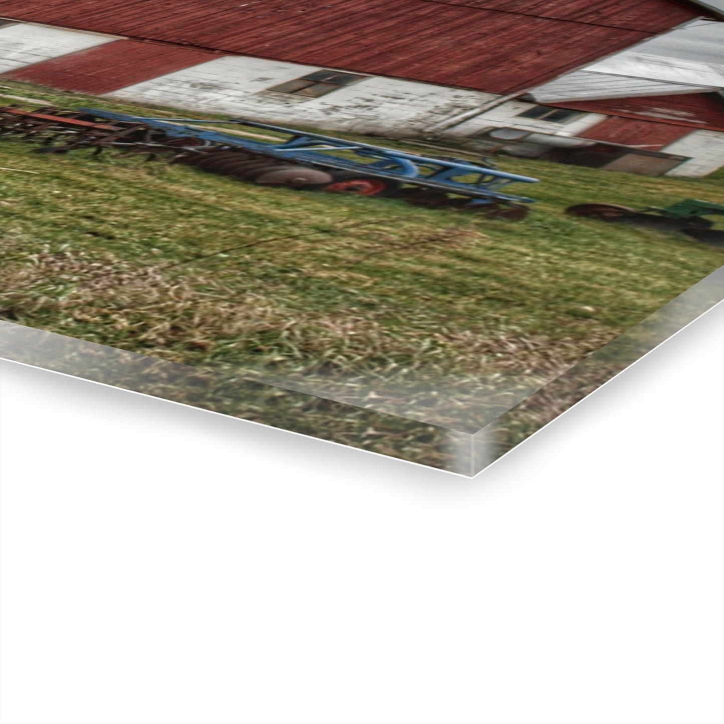Fostoria Red I Rustic Farmhouse Acrylic Wall Print