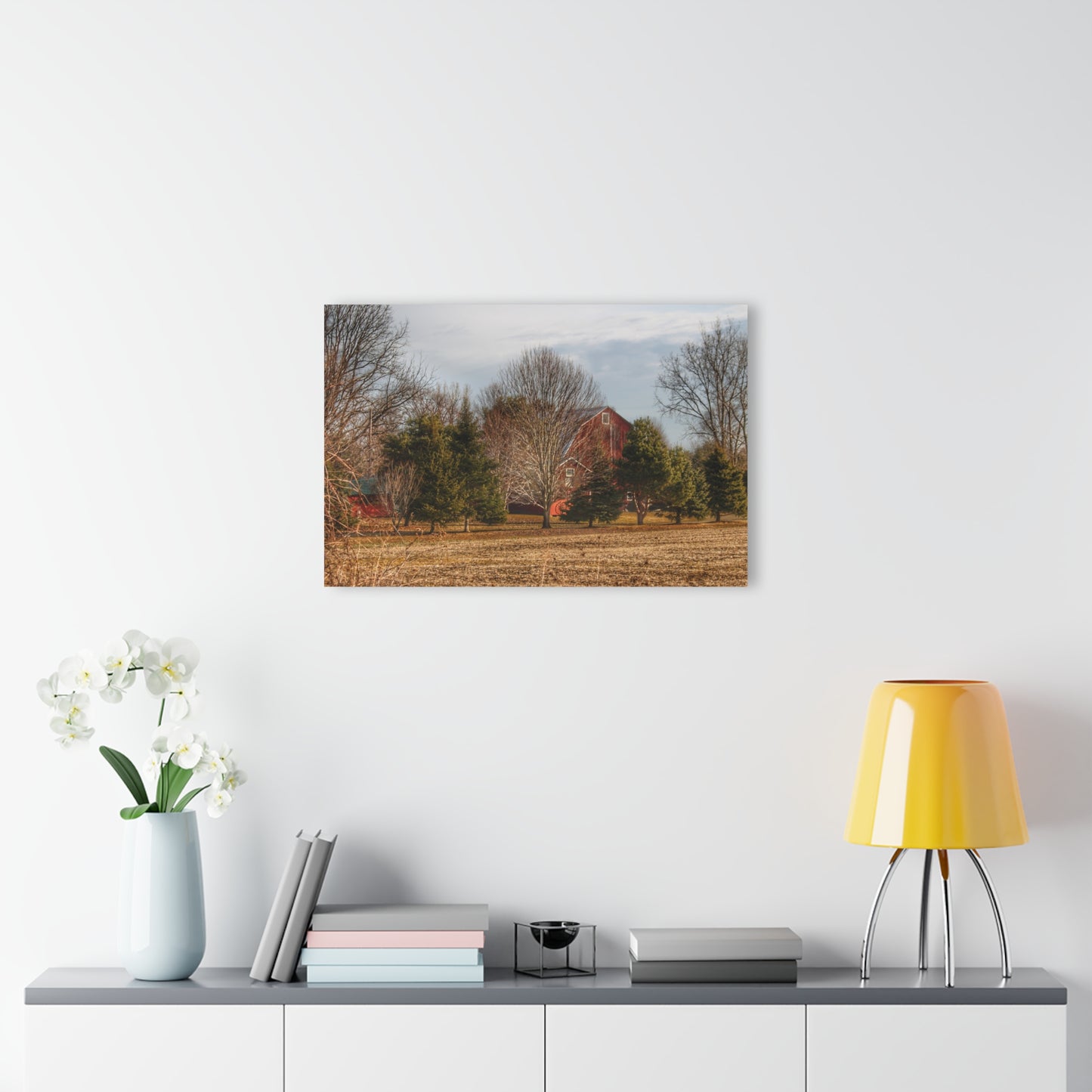 U R There Photography Irish Road Hidden Red Rustic Farmhouse Acrylic Wall Print