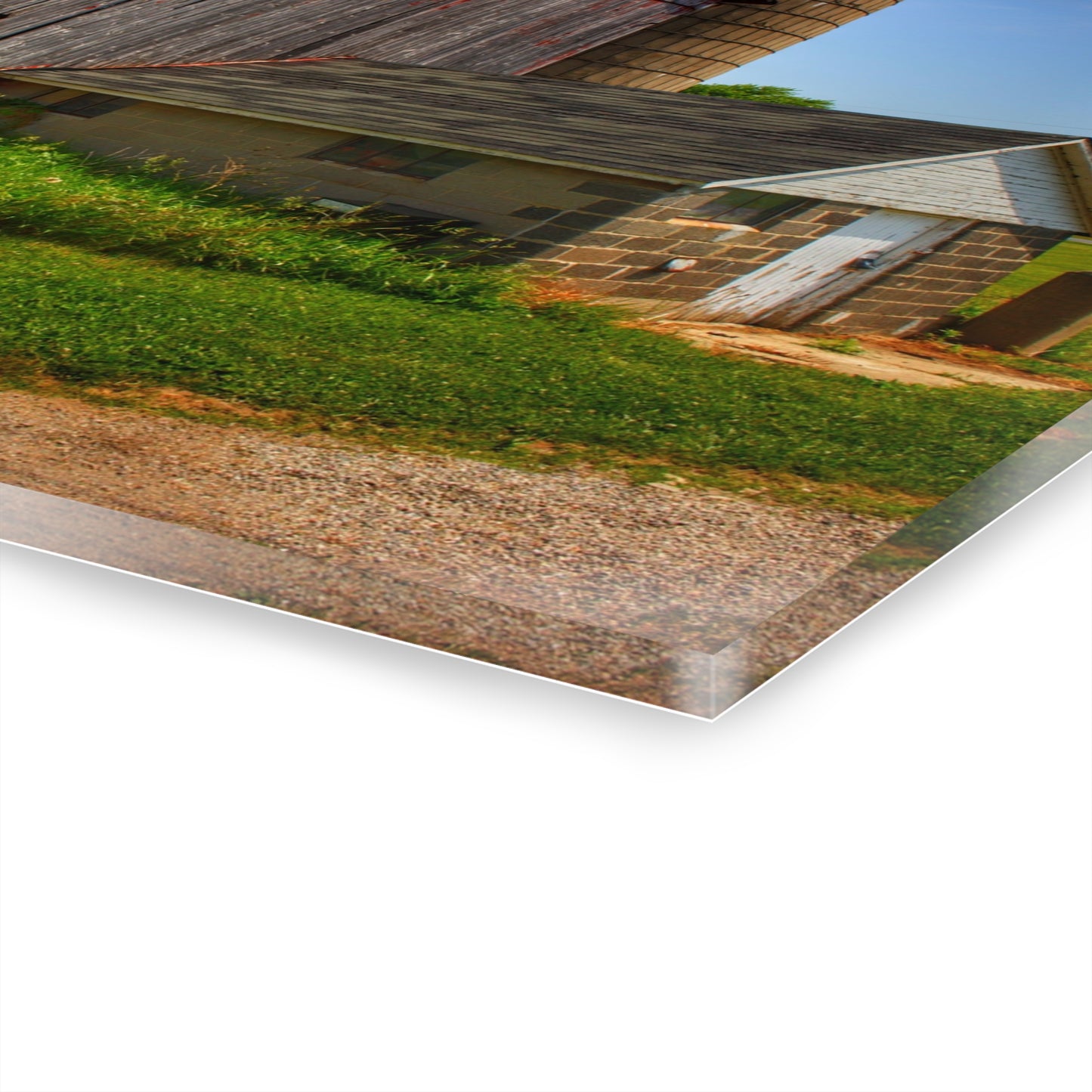 U R There Photography Marlette Red V Rustic Farmhouse Acrylic Wall Print