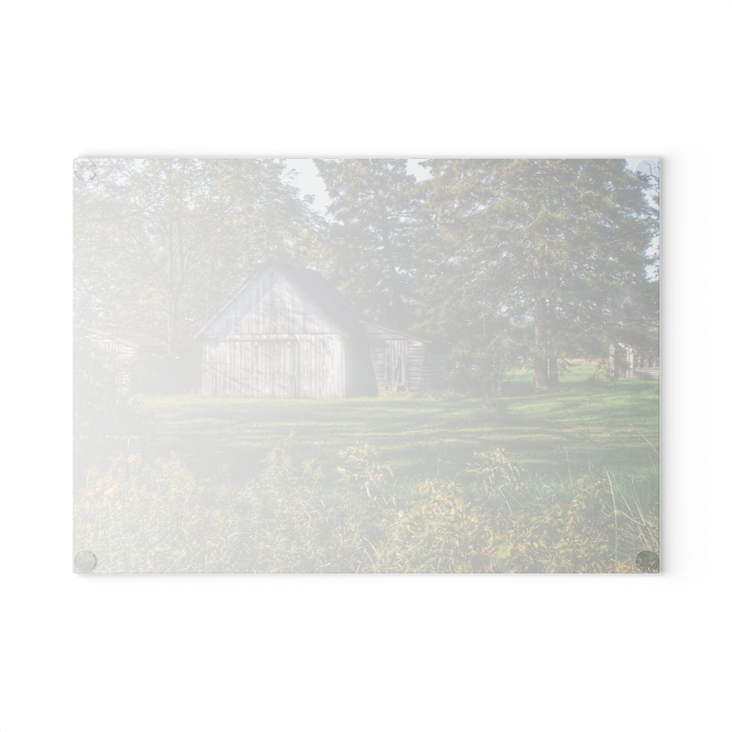 Barn Boutique Rustic Tempered-Glass Cutting Board| Bowers Road Little White