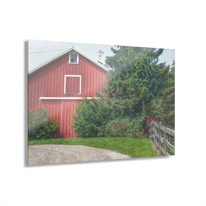 U R There Photography Modern Red I Rustic Farmhouse Acrylic Wall Print