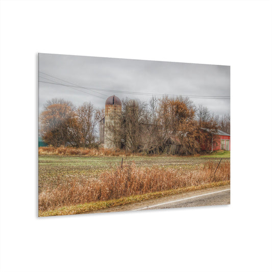 U R There Photography Burnside Road Grey II Rustic Farmhouse Acrylic Wall Print