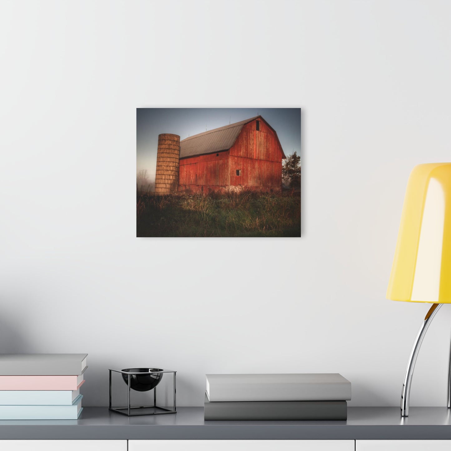 U R There Photography Columbiaville Red II Rustic Farmhouse Acrylic Wall Print