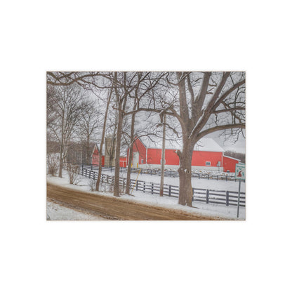 U R There Photography Barns of Barber Road I Rustic Farmhouse Decorative Ceramic Tile