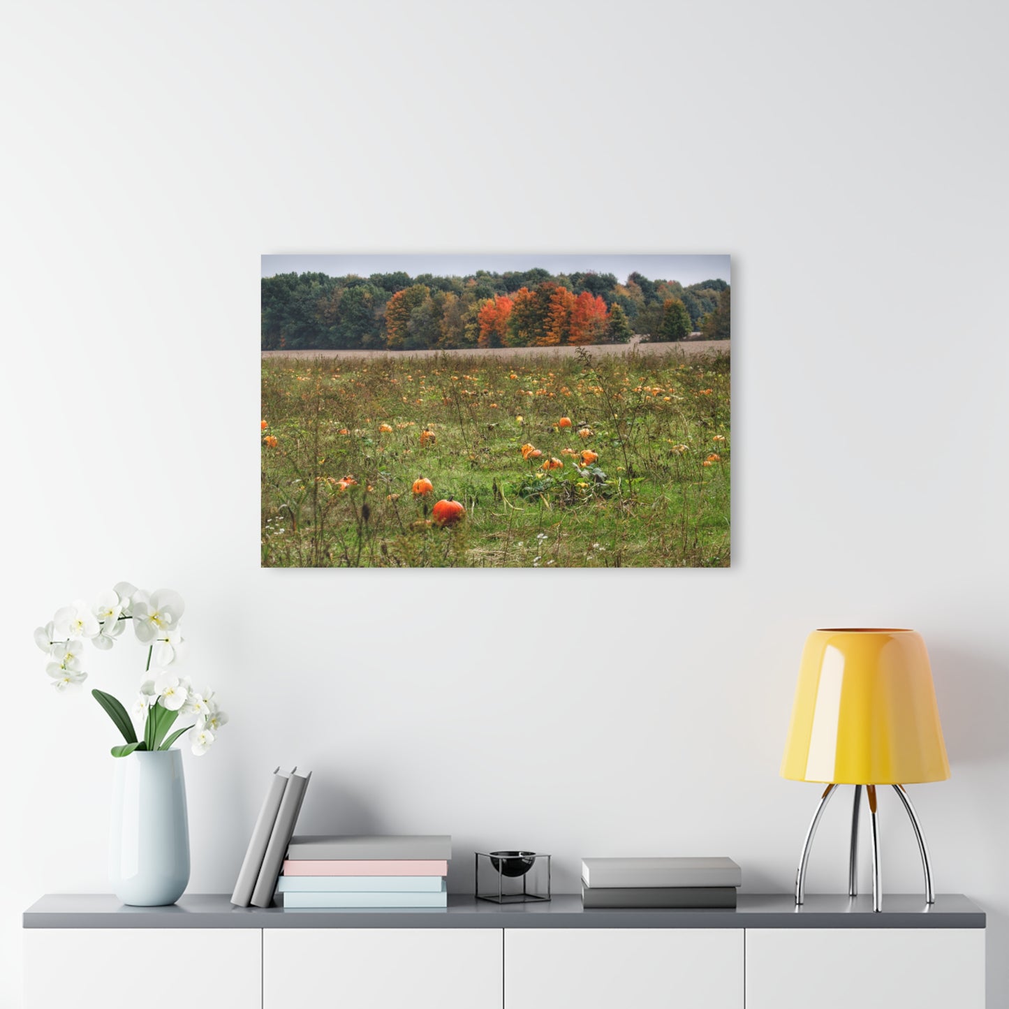 U R There Photography Once Upon a Time in a Pumpkin Patch Rustic Farmhouse Acrylic Wall Print