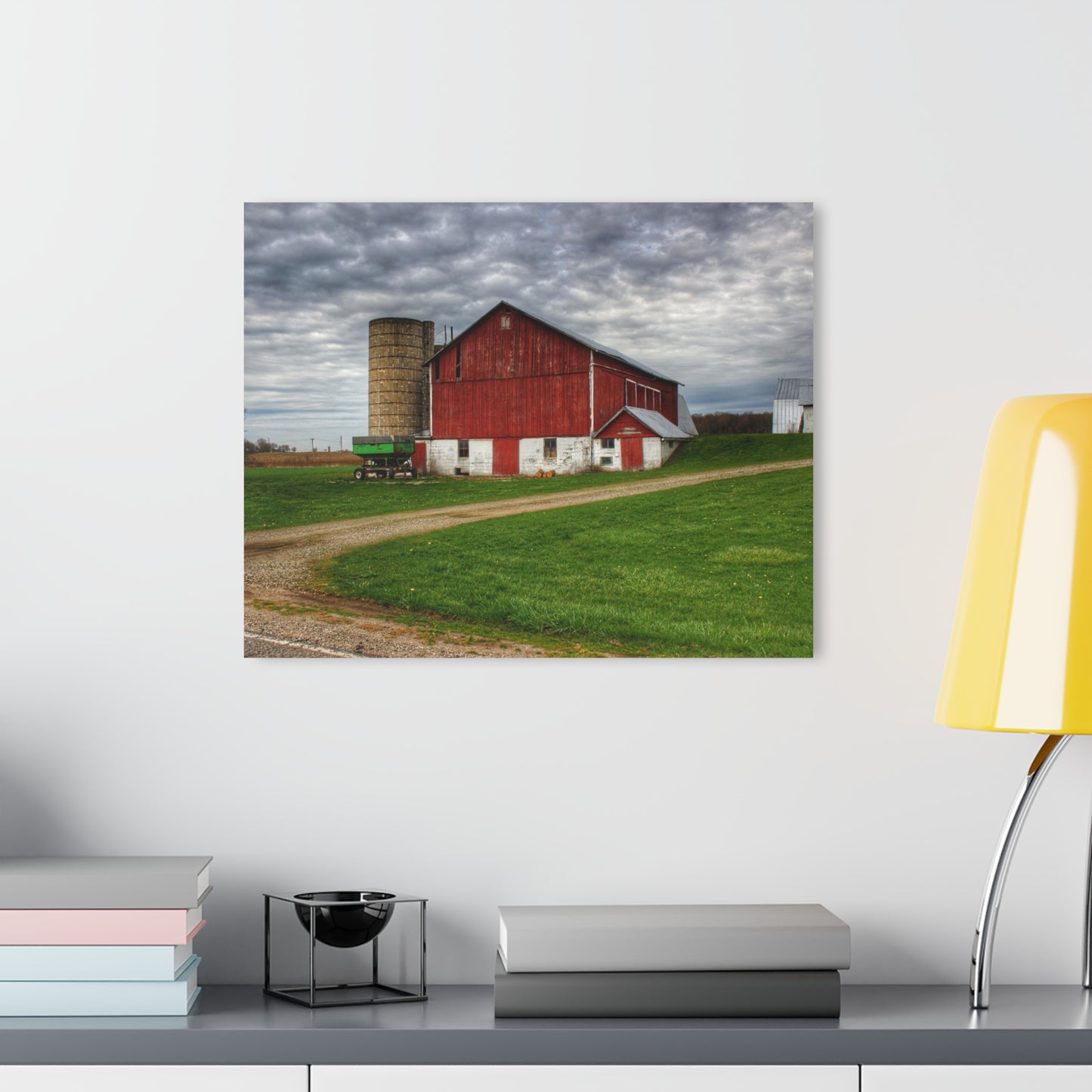 Fostoria Red II Rustic Farmhouse Acrylic Wall Print