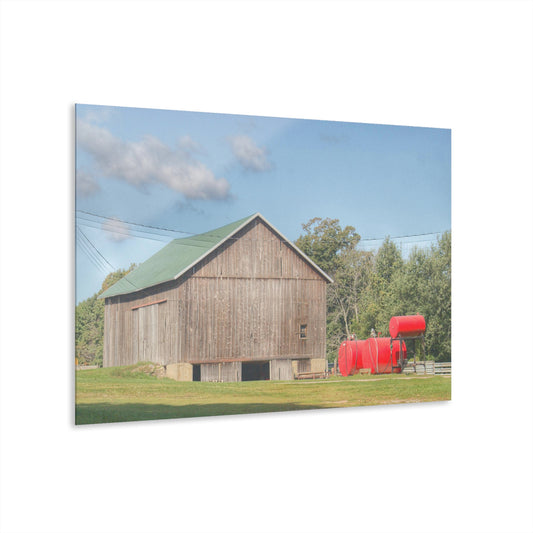U R There Photography Kingston Road Grey Rustic Farmhouse Acrylic Wall Print
