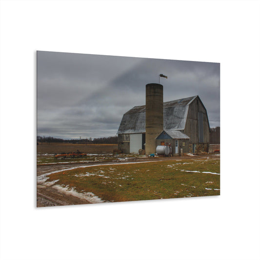 U R There Photography Chapman Road Grey I Rustic Farmhouse Acrylic Wall Print