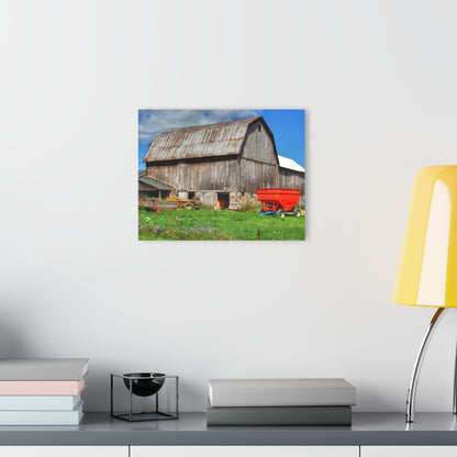 U R There Photography Kings Mill Grey Rustic Farmhouse Acrylic Wall Print