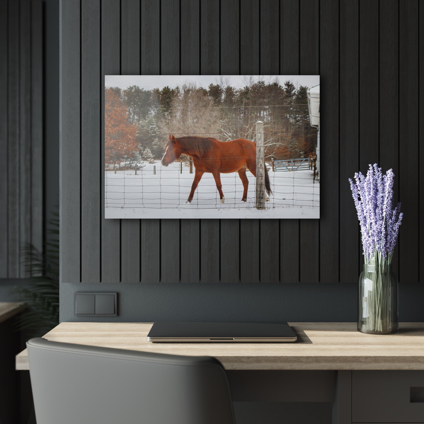 U R There Photography Roadside Chestnut Rustic Farmhouse Acrylic Wall Print