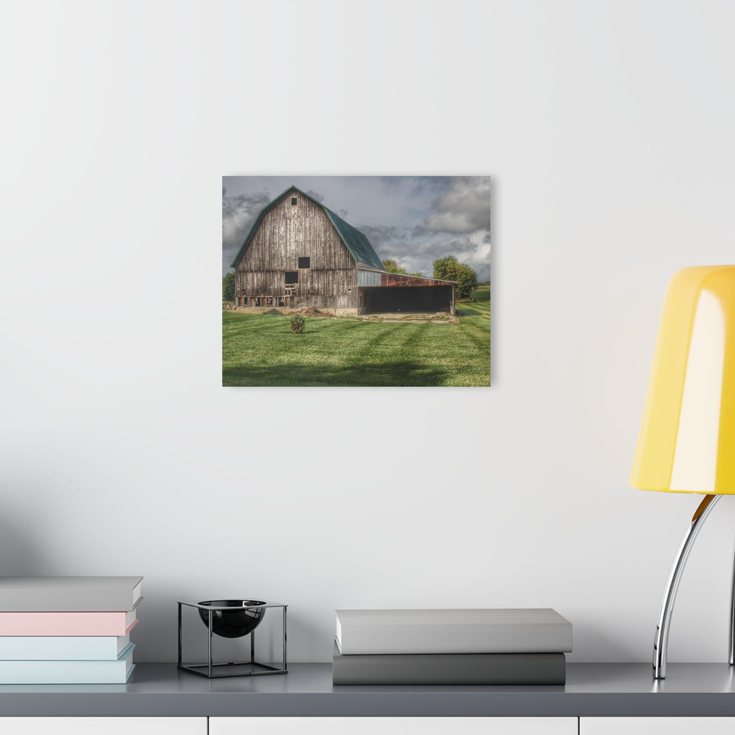 U R There Photography Bishop Grey II Rustic Farmhouse Acrylic Wall Print