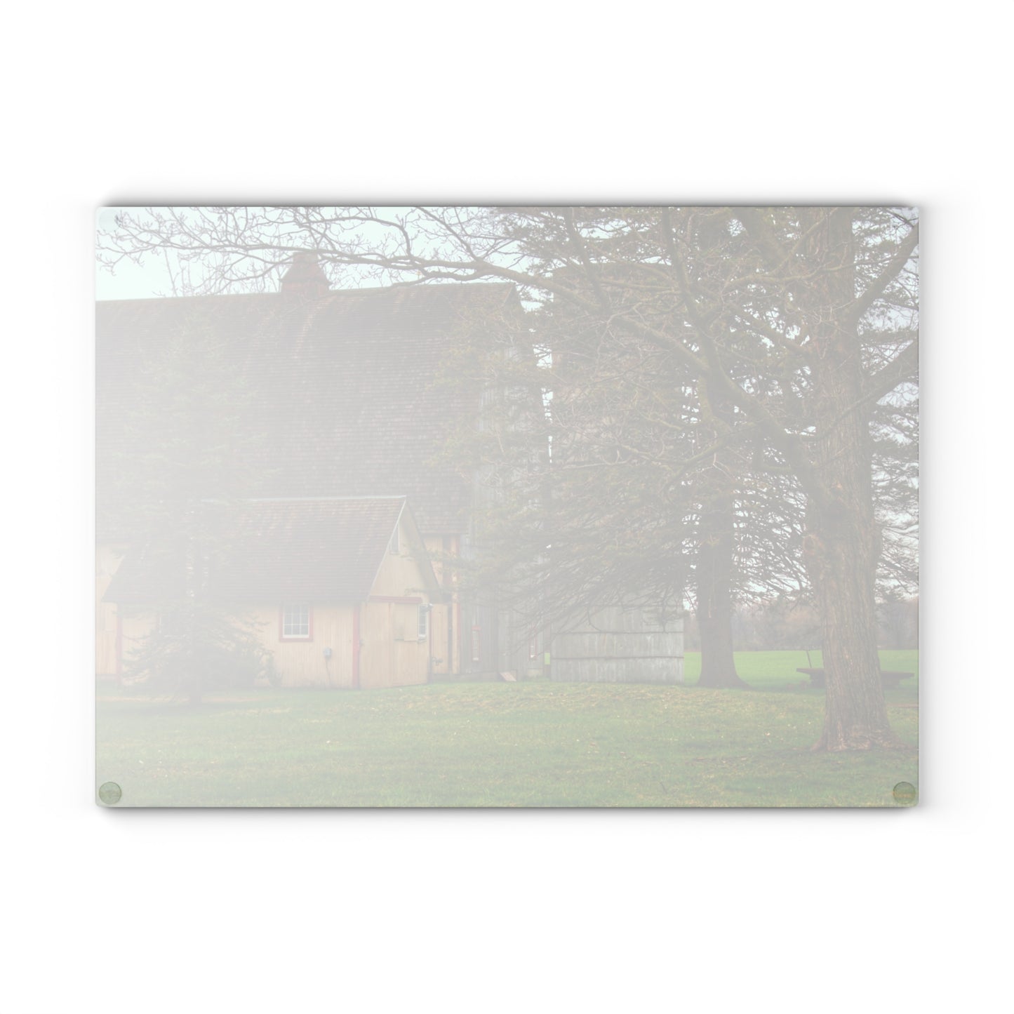 Barn Boutique Rustic Tempered-Glass Cutting Board| Romeo Van Dyke Grey