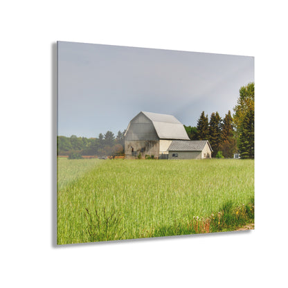 U R There Photography North Graf Road White Rustic Farmhouse Acrylic Wall Print