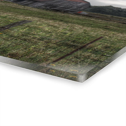 U R There Photography Newark Road Tilted Grey I Rustic Farmhouse Acrylic Wall Print