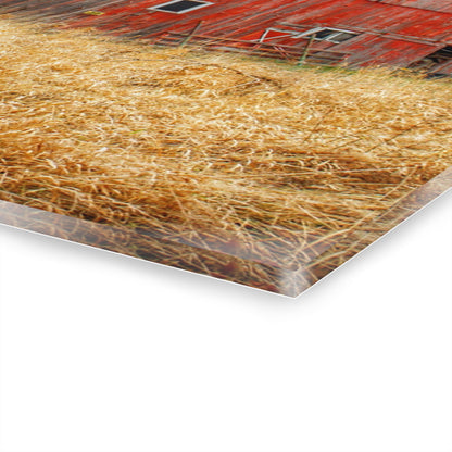 U R There Photography Harrington Road Red Rustic Farmhouse Acrylic Wall Print