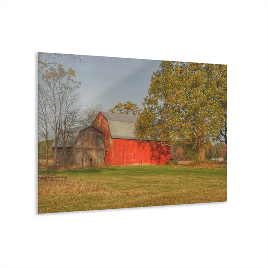 U R There Photography Barkley Road Red I Rustic Farmhouse Acrylic Wall Print