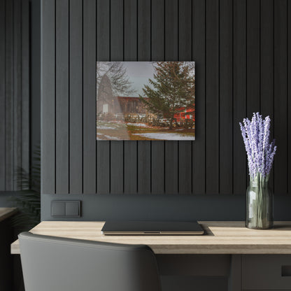 U R There Photography Schott Road Grey II Rustic Farmhouse Acrylic Wall Print