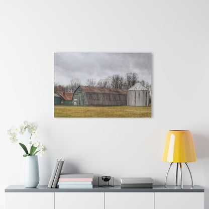 Barn Boutique Modern Farmhouse Acrylic Wall Print| Hough Road Green Quonset I