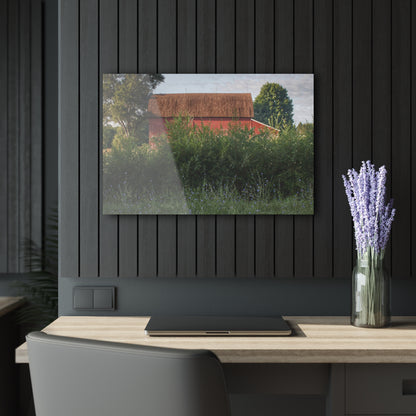 U R There Photography Genesee Road Red I Rustic Farmhouse Acrylic Wall Print