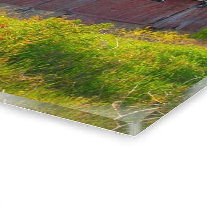 U R There Photography Leslie Road Red II Rustic Farmhouse Acrylic Wall Print