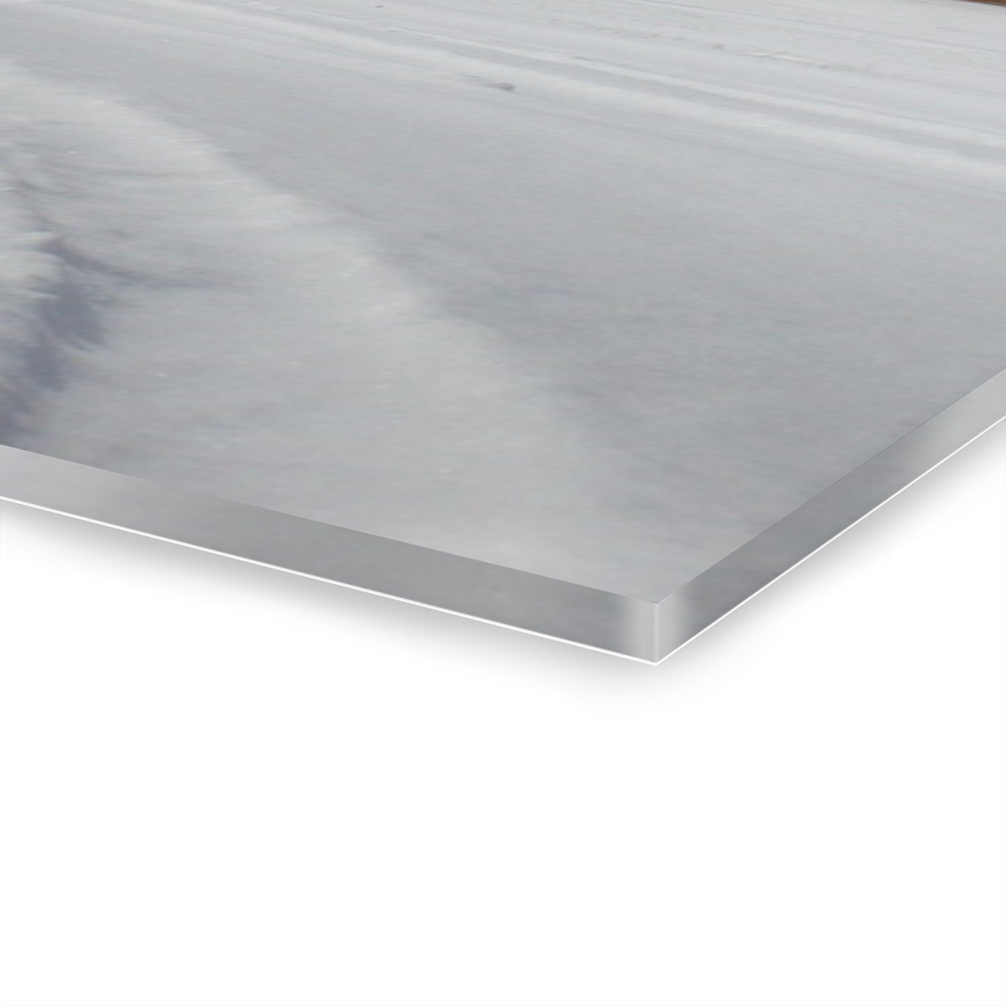 U R There Photography Hilltop Grey and Silo Rustic Farmhouse Acrylic Wall Print