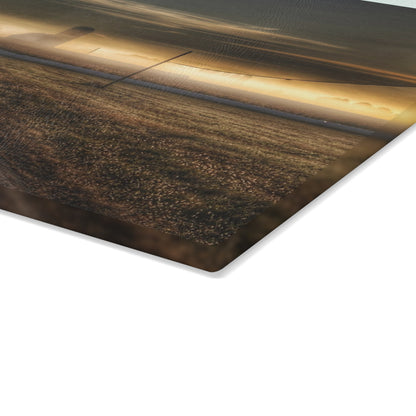U R There Photography By Dawns Early Light Rustic Farmhouse Tempered-Glass Cutting Board