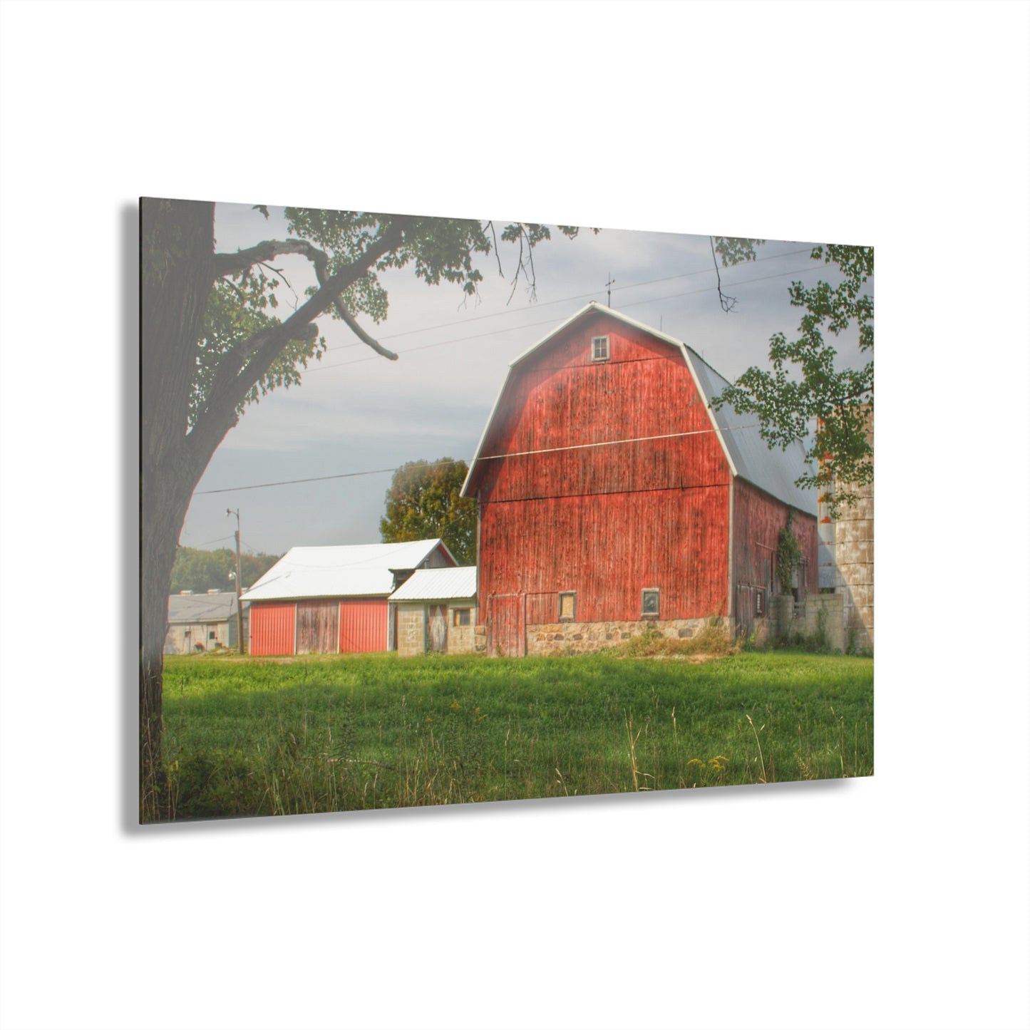U R There Photography Crawford Road Red II Rustic Farmhouse Acrylic Wall Print