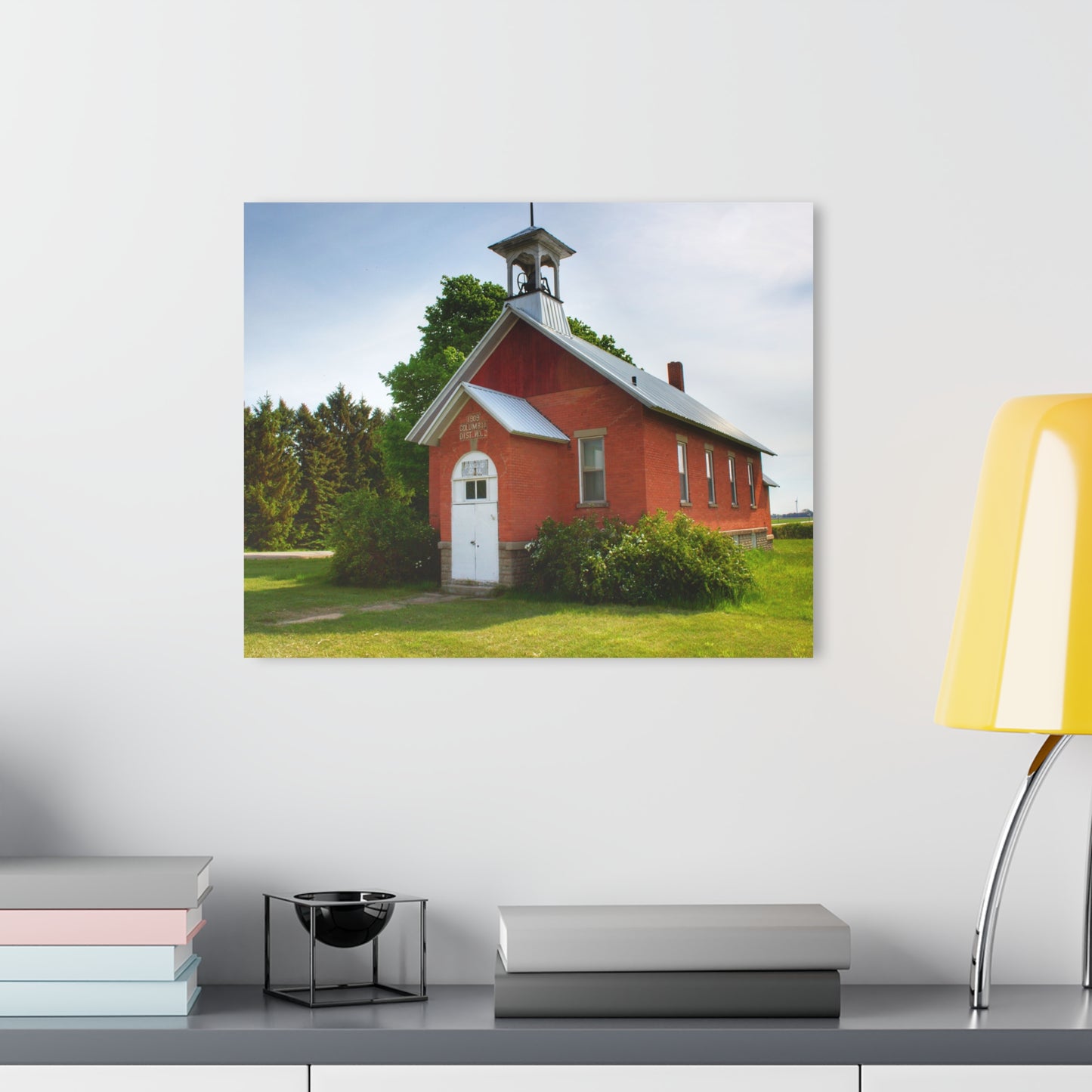 Barn Boutique Modern Farmhouse Acrylic Wall Print| French Road Old Standard Schoolhouse I