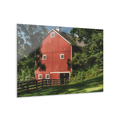 U R There Photography Oxford Red Rustic Farmhouse Acrylic Wall Print