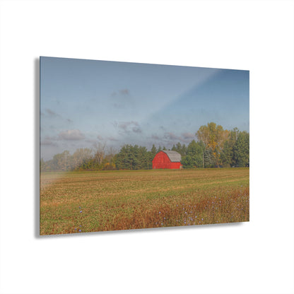 U R There Photography Fargo Road Little Red Rustic Farmhouse Acrylic Wall Print