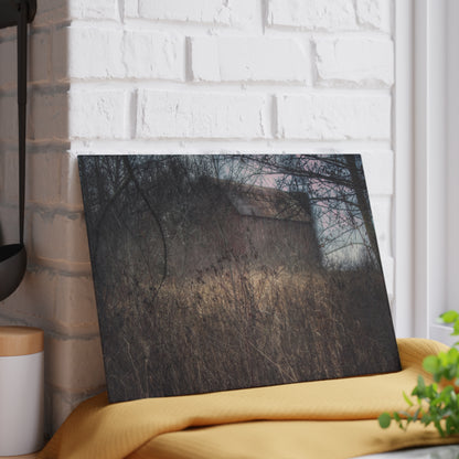 U R There Photography Mayville Hidden Barn I Rustic Farmhouse Tempered-Glass Cutting Board