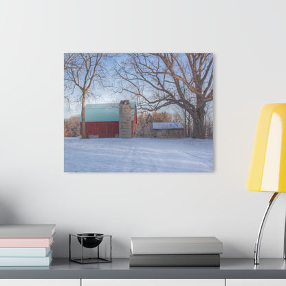 U R There Photography Webster Road Red I Rustic Farmhouse Acrylic Wall Print