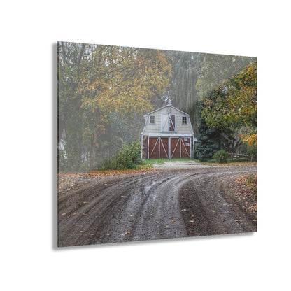 U R There Photography Barn at the Bend Rustic Farmhouse Acrylic Wall Print