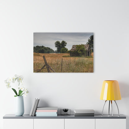 U R There Photography U R There Photography Waterman Road Shack Beyond the Fence Rustic Farmhouse Acrylic Wall Print