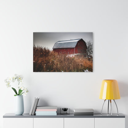 U R There Photography Noble Road Red Rustic Farmhouse Acrylic Wall Print