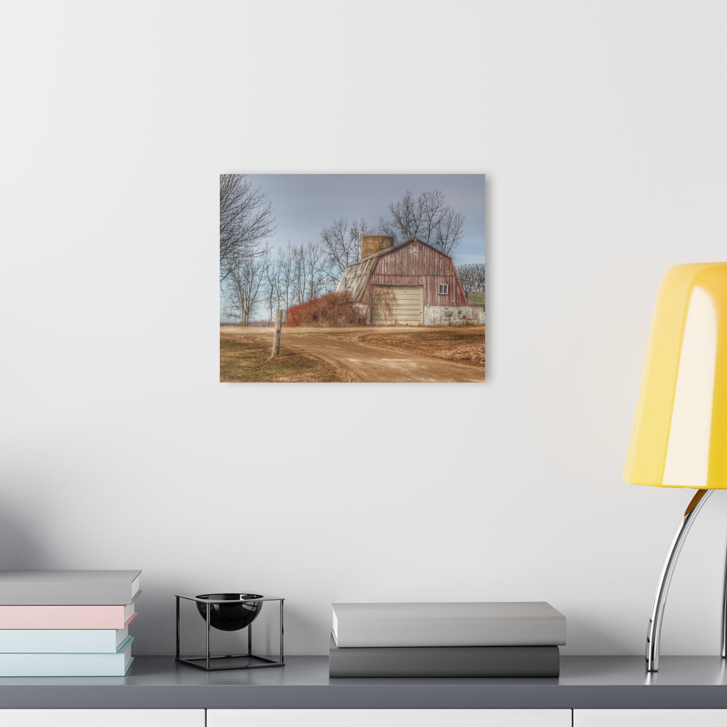 Barn Boutique Modern Farmhouse Acrylic Wall Print| Maple Valley Road Red I