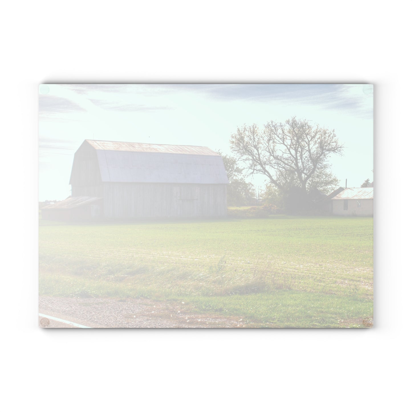 Barn Boutique Rustic Tempered-Glass Cutting Board| North Gera Road Red