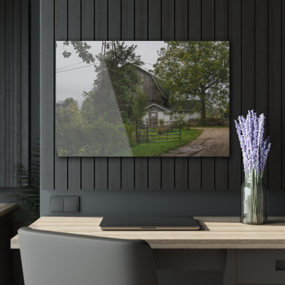 U R There Photography Noble Road Hidden Grey Rustic Farmhouse Acrylic Wall Print