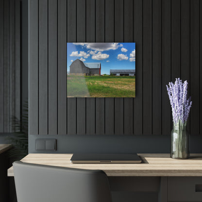 U R There Photography Cass City Elmwood Grey Rustic Farmhouse Acrylic Wall Print