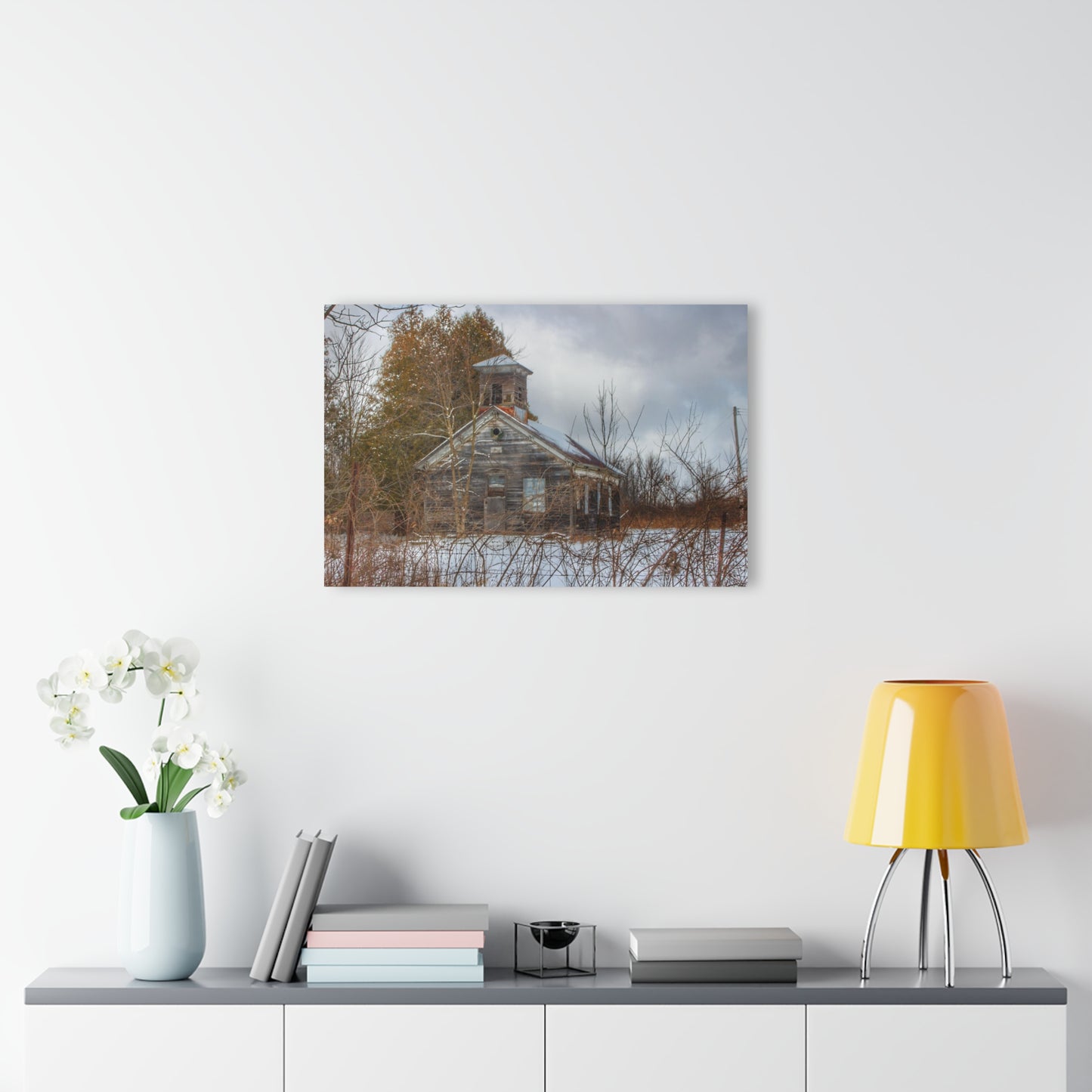 U R There Photography Vermilya Schoolhouse II Rustic Farmhouse Acrylic Wall Print