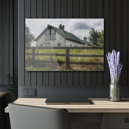 U R There Photography Sutton Road White Rustic Farmhouse Acrylic Wall Print