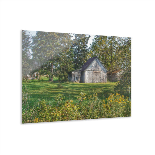 U R There Photography Bowers Road Little White Rustic Farmhouse Acrylic Wall Print