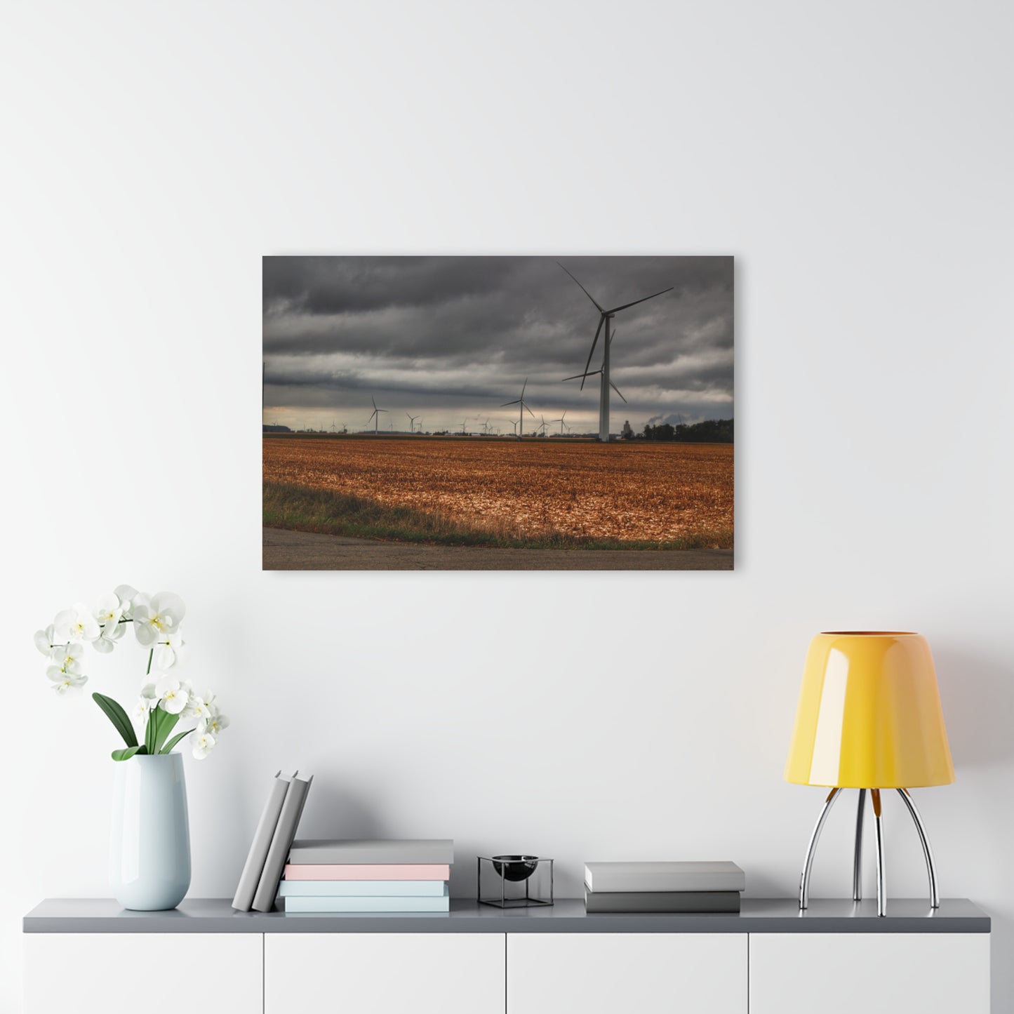 U R There Photography Garner Road Windmills Rustic Farmhouse Acrylic Wall Print