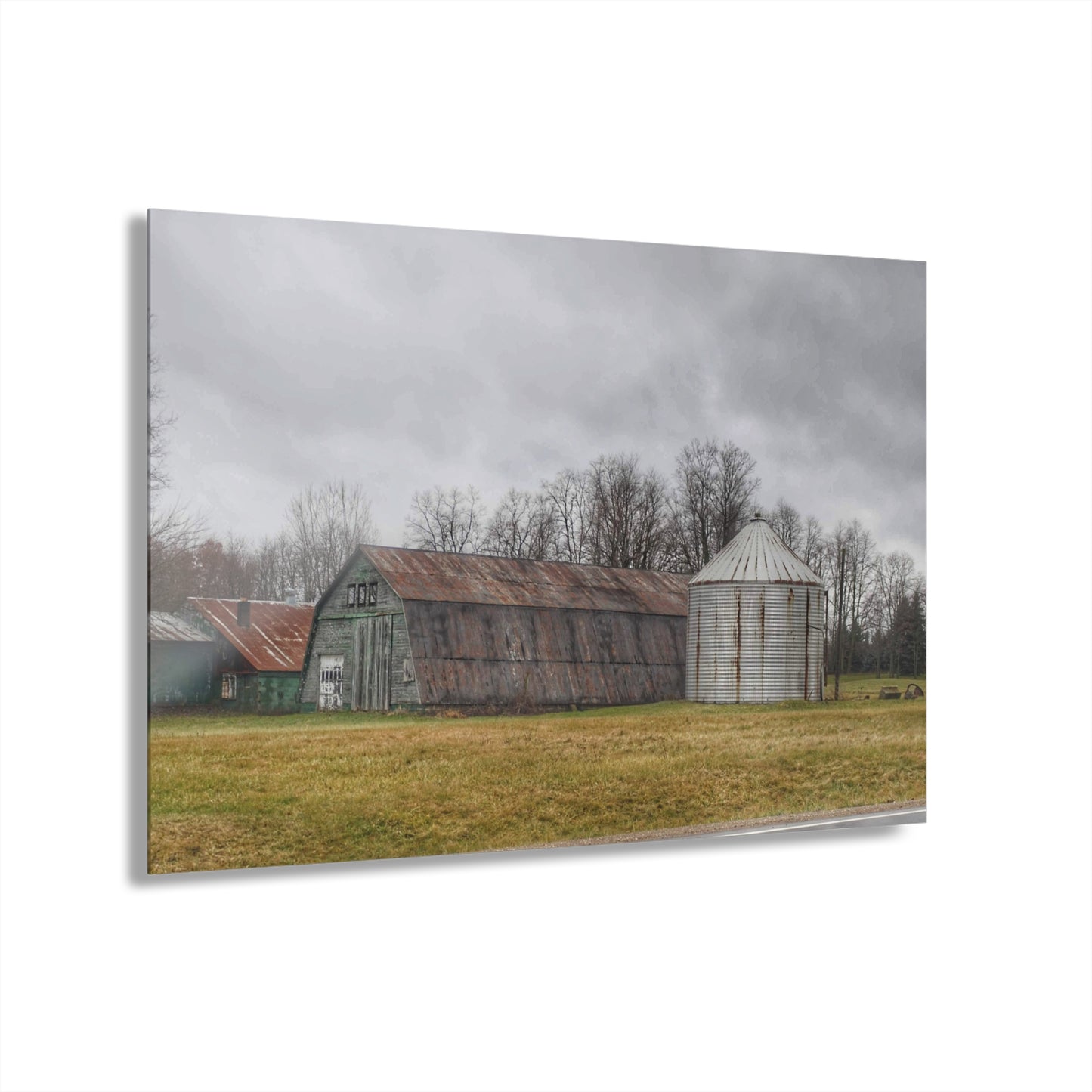 U R There Photography Hough Road Green Quonset I Rustic Farmhouse Acrylic Wall Print