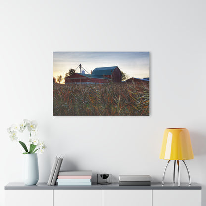 U R There Photography Haines Road Hidden Reds Rustic Farmhouse Acrylic Wall Print