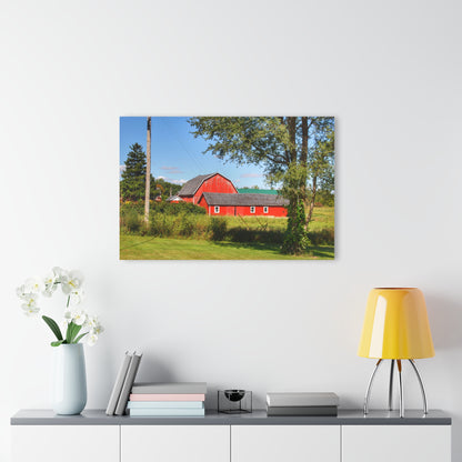 U R There Photography Lake Pleasant Reds II Rustic Farmhouse Acrylic Wall Print