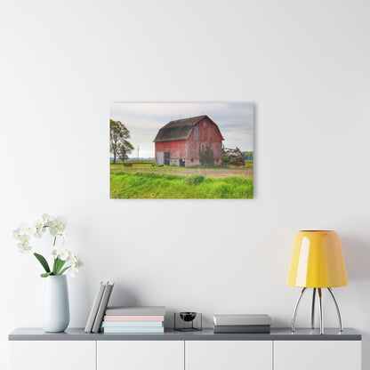 U R There Photography Unionville Elmwood Road Red II Rustic Farmhouse Acrylic Wall Print