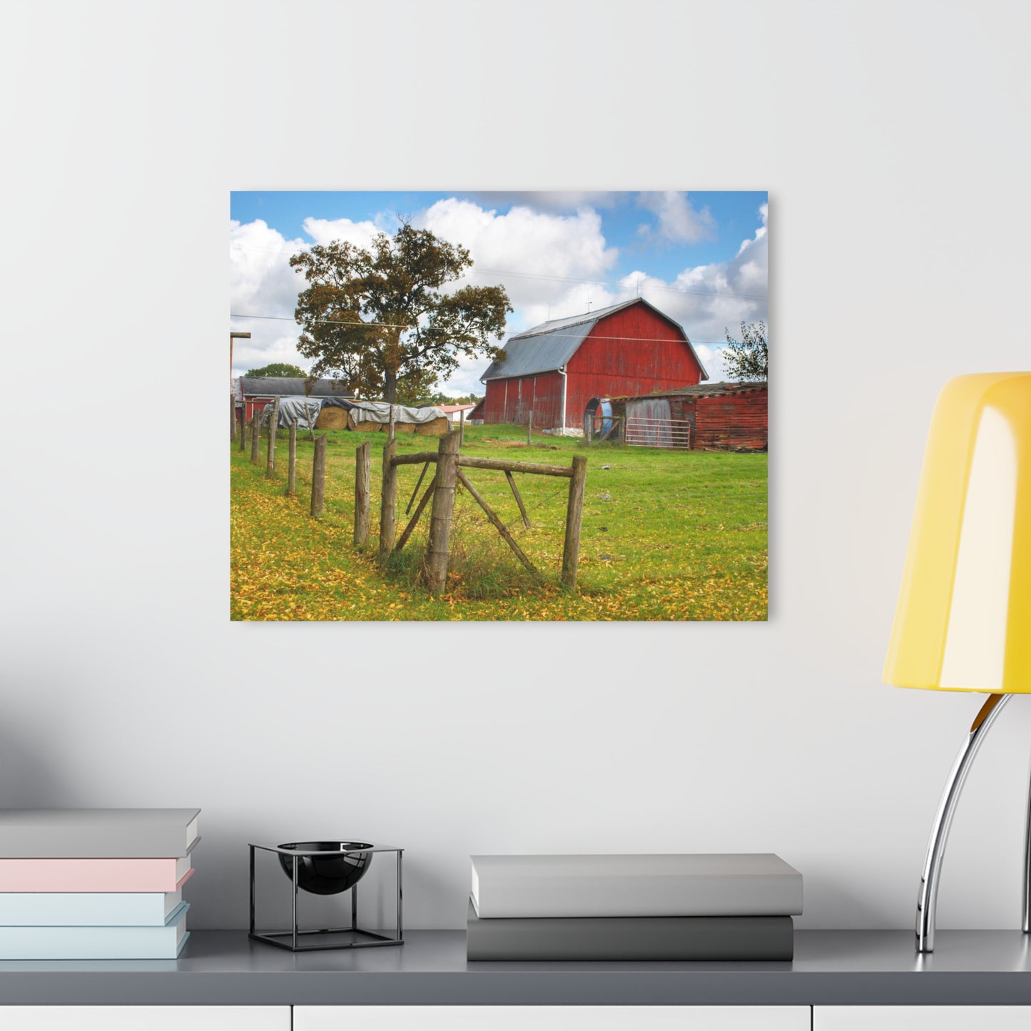 U R There Photography Beyond the Fence on Frances Road Rustic Farmhouse Acrylic Wall Print