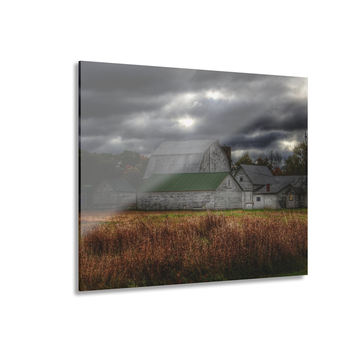 U R There Photography Farnsworth Road White Rustic Farmhouse Acrylic Wall Print